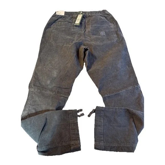 Alpine Design Pants Womens Small Deep Slate Gray Corduroy Hike Drawstring Ankle - Picture 6 of 8